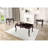 1Pc Rectangle Coffee Table Traditional Style Curved Shape Legs Solid Wood Structure Carved Design With Gold Highlight Dark Cherry Finish