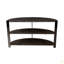 Console demi-lune avec 2 tablettes ouvertes