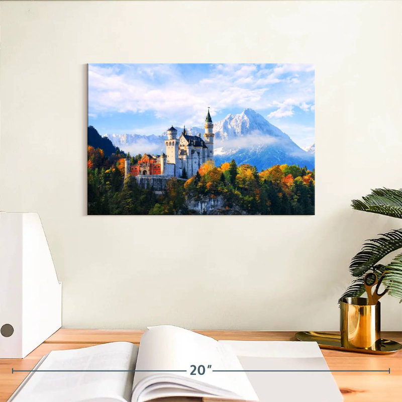 Château de Neuschwanstein, Alpes bavaroises, H 8 po x l 12 po
