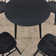 42" Round Oak Wood Table