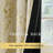 100% Blackout Curtains, Grommet Pattern Gold Foil Printed Window Treatments Room Darkening Drapes for Bedroom, 2 Panels-895037122-895037120
