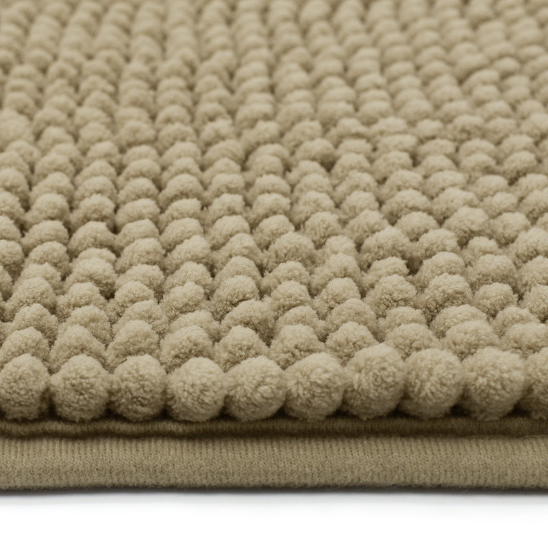 Busselton Shaggy Noodle Bath Mat 50x80, Natural