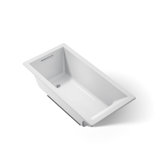 Underscore® 60" x 30" Drop-In or Undermount Acrylic Soaking Bathtub with Sloped Backrest