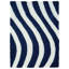 Tapis bleu marine / blanc pur Fitts-2022551694