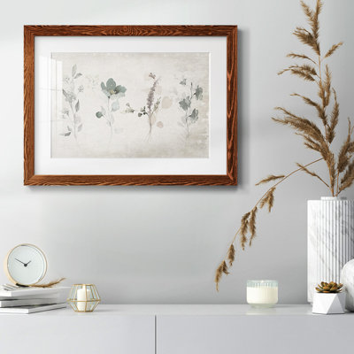 Arrangement rétro - impression encadrée rustique avec tableau mat
