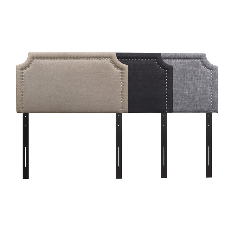 Daleiza Upholstered Headboard, Gray, Twin