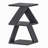 Modern Side Table, Anthracite Color, 11.8 x 19.7 x 11.8 Inches | 100% Melamine Coated Particle Board, Thickness: 0.7 Inches | Sleek Design for Living Room, Bedroom, or Office, Stylish & Functional-591241293