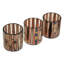 3 Piece Glass Tabletop Tealight Holder Set