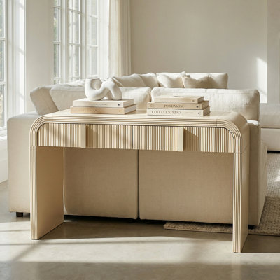 Codel Entry Console Table with Fluted Drawers