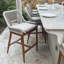 Ensemble de 4 tabourets de patio mauve 24,8 po-125550066