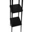 147.3Cm Matte Black Tray Table Floor Lamp
