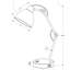 H 17 po, lampe de table, port USB inclus, nickel métallique, abat-jour en nickel, moderne, éclairage, lampe de table