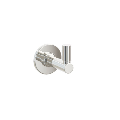 Emtek Select Single Hook w/ Small Disc Rosette, Round Stem & Smooth Tip