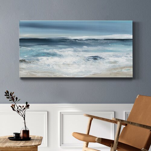 Highland Dunes Long Beach Framed On Canvas Print & Reviews | Wayfair