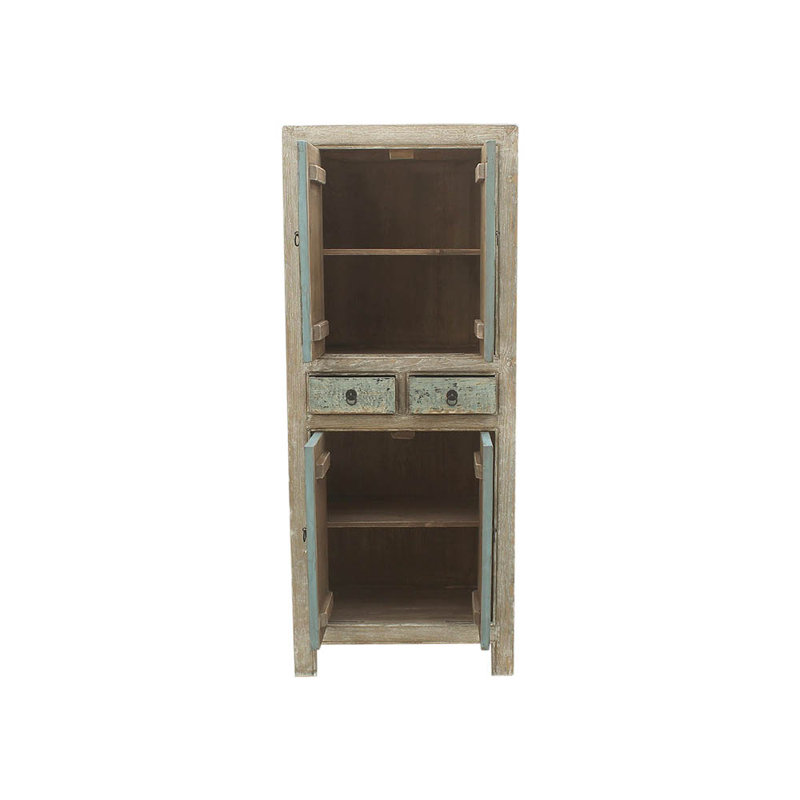 Rocio 2 - Door Solid Wood Armoire, Antique Green