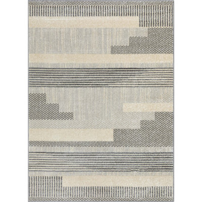  Mystic Athena Tribal Moroccan Light Grey Area Rug