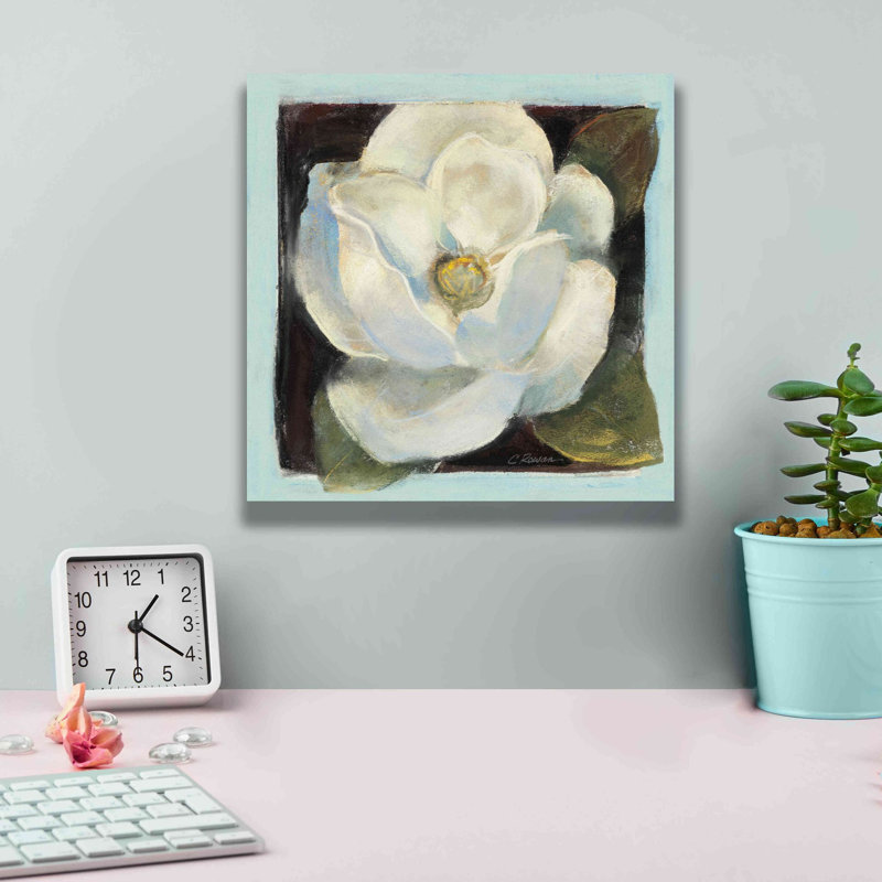 Impression sur toile «Aaratrika Magnolia II» par Carol Rowan, H 12 po x l 12 po x P 0,75 po