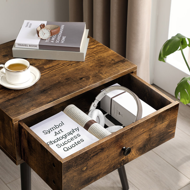 Glick 48cm W Manufactured Wood Bedside Table