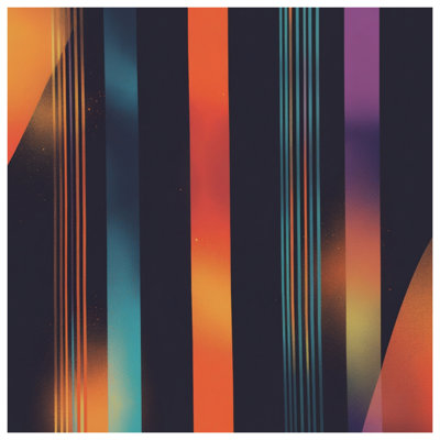 Colorful Vertical Stripes Comforter