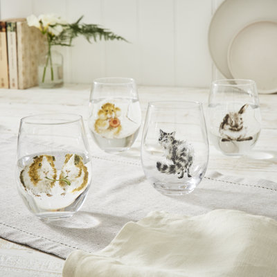 Wrendale Designs - Assorted Animal Tumblers Set