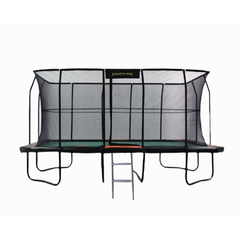 Trampoline JumpKing Pro-Series 10 pi x 16 pi - Trampoline récréatif extérieur / intérieur - Grand trampoline rectangulaire professionnel pour enfants et adultes avec filet d'enclos, trampoline au-dessus / dans le sol