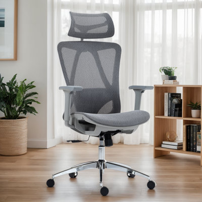 51" Ergonomic Office Chair, High-Back Breathable Mesh Task Chair, Computer Gaming Executive Chair With Adjustable Seat Height And Backrest