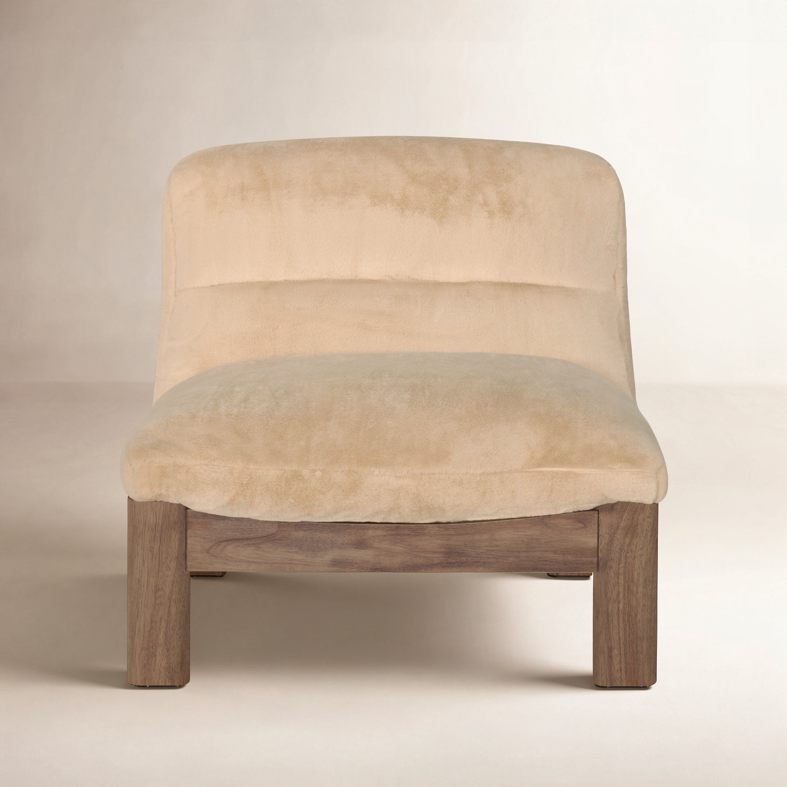 Accent Slipper Chair, Brown