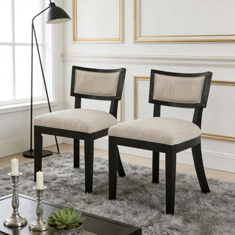 Chaise de salle à manger, Beige + brun