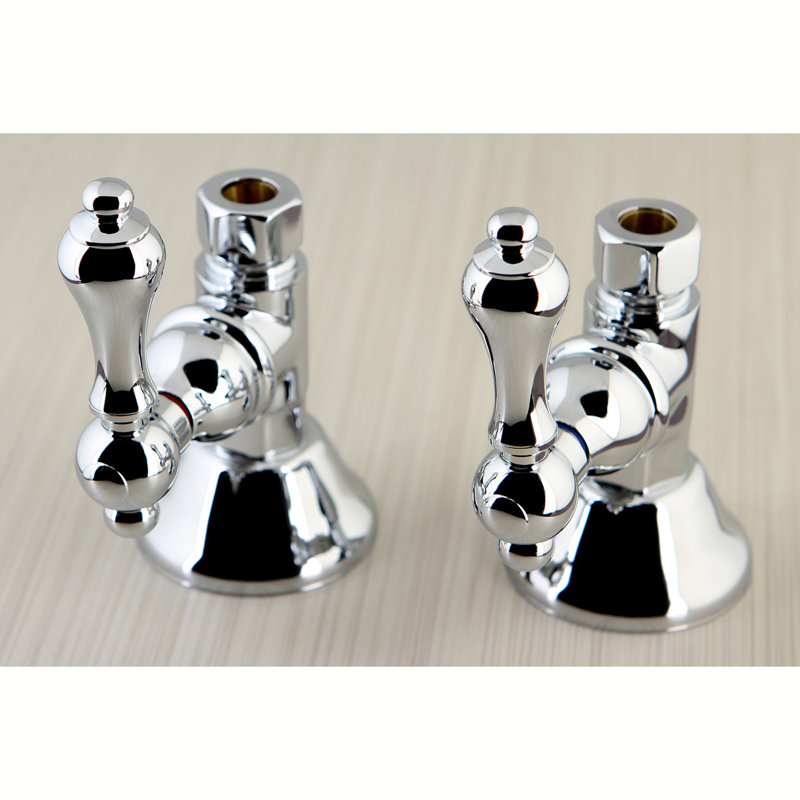 Soupape d'arrêt droite 1/4 "FIP x 1/2" Kingston, Chrome