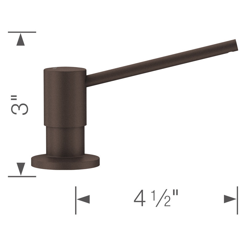 Torre Soap Dispenser, Café Brown