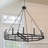 12 - Light Dimmable Wagon Wheel Chandelier
