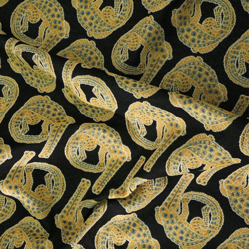 Croco Jacquard Fabric, Limelight