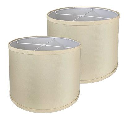 Easy Assembly Hardback Drum Lamp Shade, 2-Pack