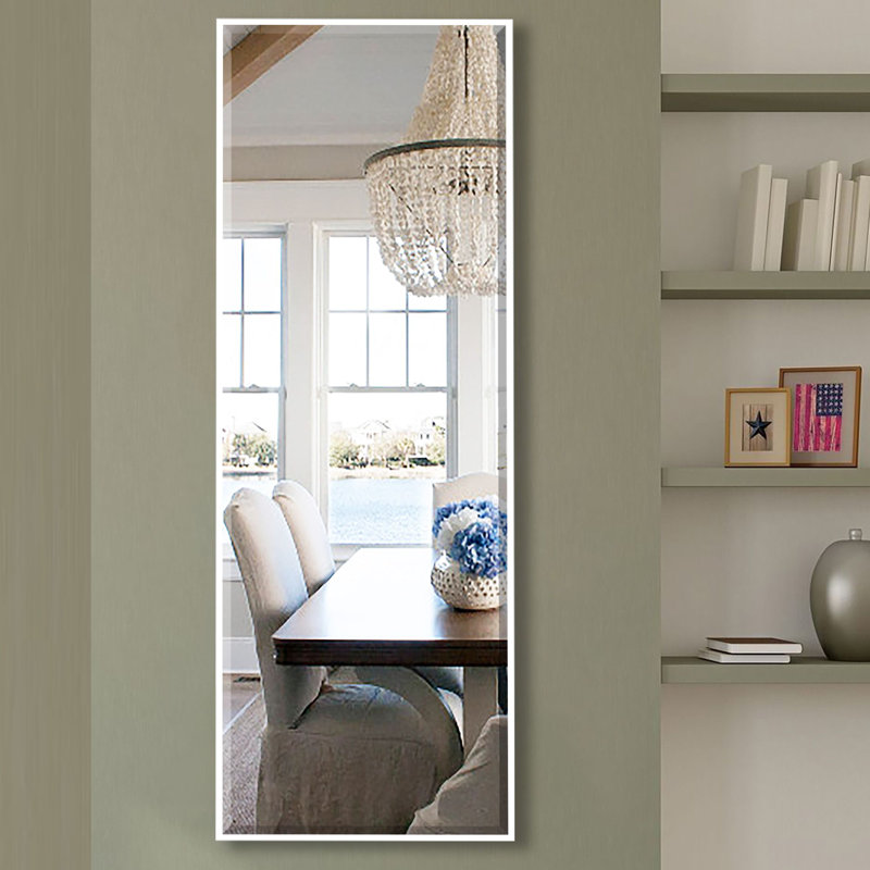 Ashaiya Metal Flat Wall Mirror, 60.44" H x 26.44" W