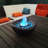 Concrete Tabletop Fireplace Was Burning Fire Pit Bowl - Indoor and Outdoor Use-86193658