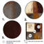 Chocolat brun élémentaire V - art abstrait sur toile-818064603-818064605
