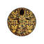 Tapis jaune lavable à motif abstrait jaune