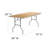 Marcott Rectangular Wood Folding Table with Metal Edges and Corner Guards-12526581