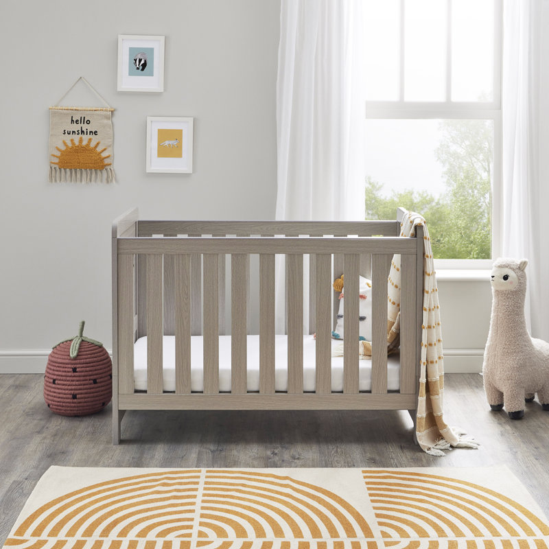 Caro Mini Cot Bed, Grey