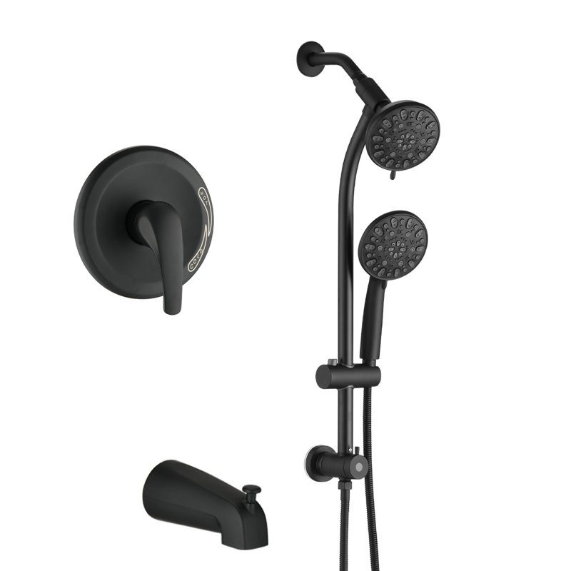 Modern And Stylish Multifunctional Shower Combination 7-spray, Matte Black