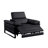 Top Grain Italian Leather Power Reclining Arm Chair with Power Headrests-649976432