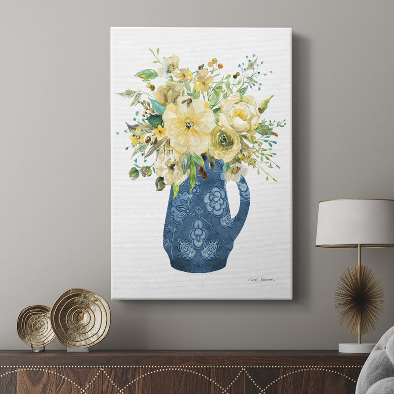 Ensoleillé chinoiserie II - Cavas enveloppés de galerie, H 36 po x l 24 po