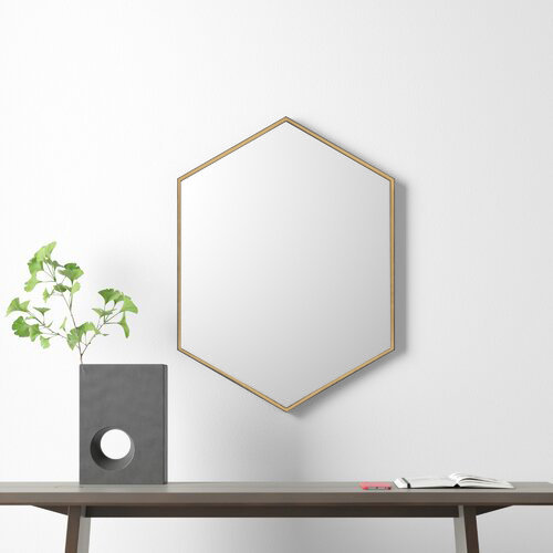 Breckler Accent Mirror, Gold, 31" x 22"