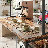 44'' Iron Standard Baker's Rack with Microwave Compatibility and 2 Stools-1603382156