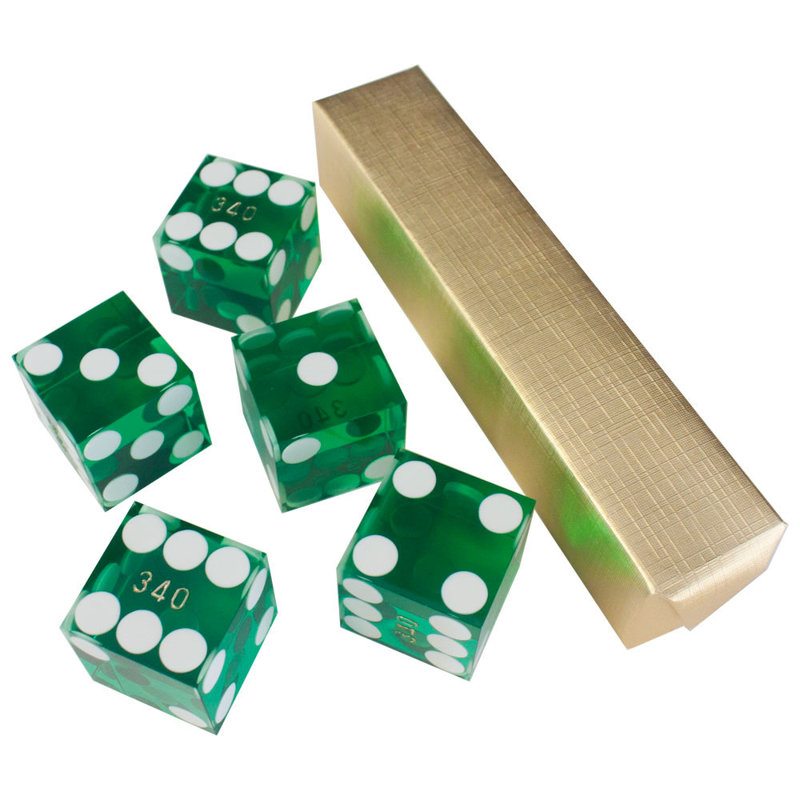 Jeu de dés 19mm Pro Vegas Style, Vert