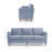 Hana 78" Square Arm Sofa-1548915914