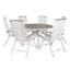 Akia 6 - Person Patio Dining Set Round Table