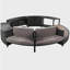 Spa Surround Spa Frame Patio Rattan Sofa Set with Storage Spaces, Mini Sofa and Comfortable Cushion for  Patio,Backyard, Grey