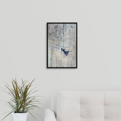 « étoile fleuri », peinture sur toile