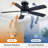 Flush Mount Ceiling Fan With Led Lights And Remote Control-1909110798-1909110793